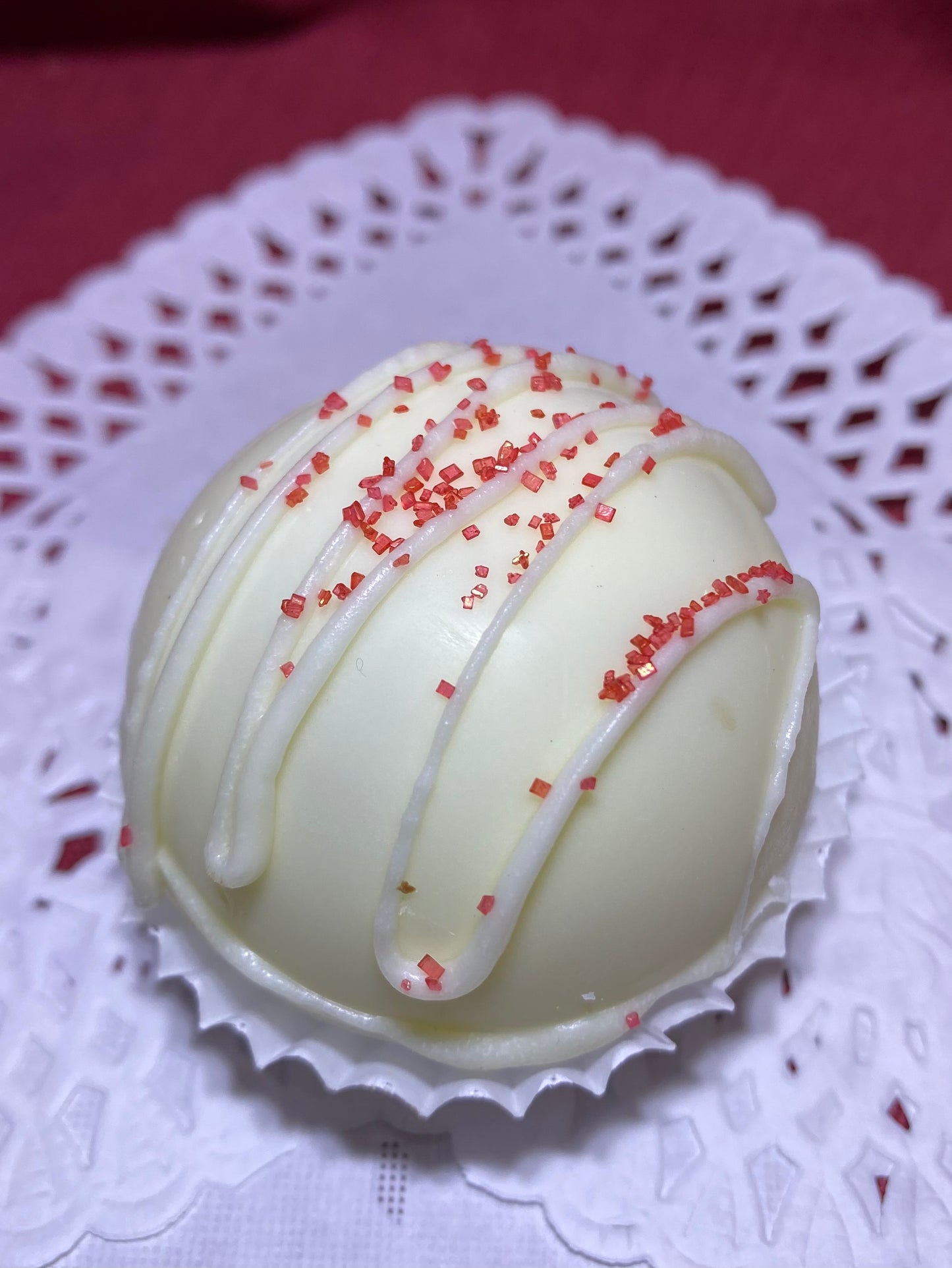 White Chocolate Raspberry Hot Cocoa Bomb 2 pack