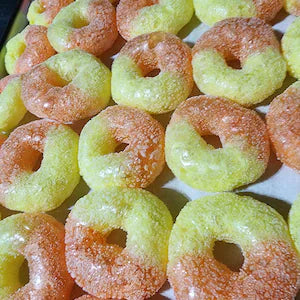 Freeze Dried Gummy Peach Rings